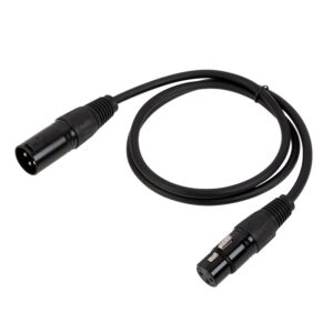 DMX Signal Cable – XLR3 Male – XLR3 Female – 1m