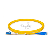 LC-UPC to SC-UPC OS2 Singlemode G652 nanoFiber Stainless Steel Duplex PVC