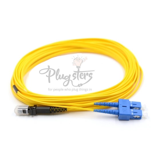 SC-MTRJ OS2 Singlemode G652 nanoFIBER Stainless Steel Armored Fiber Optic Cable Duplex Plenum