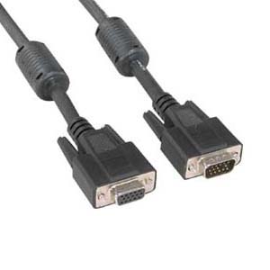 SVGA Male to Female Cable w/Ferrite Core