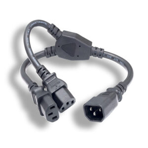 CAR – 16AWG Power Cord Extension / Splitter C14 To C13 X 2